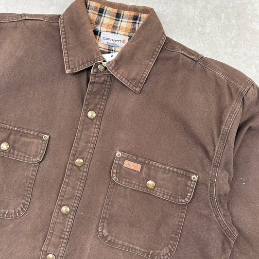 Vintage Carhartt Michigan Chore Brown Workwear Jacket - M