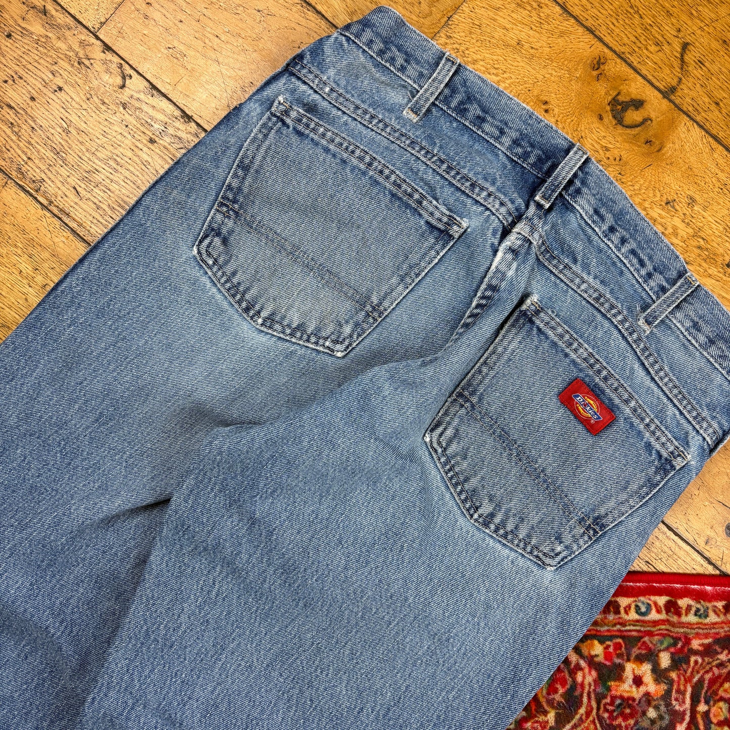 Vintage Dickies Blue Workwear Carpenter Baggy Jeans - 34