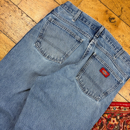Vintage Dickies Blue Workwear Carpenter Baggy Jeans - 34