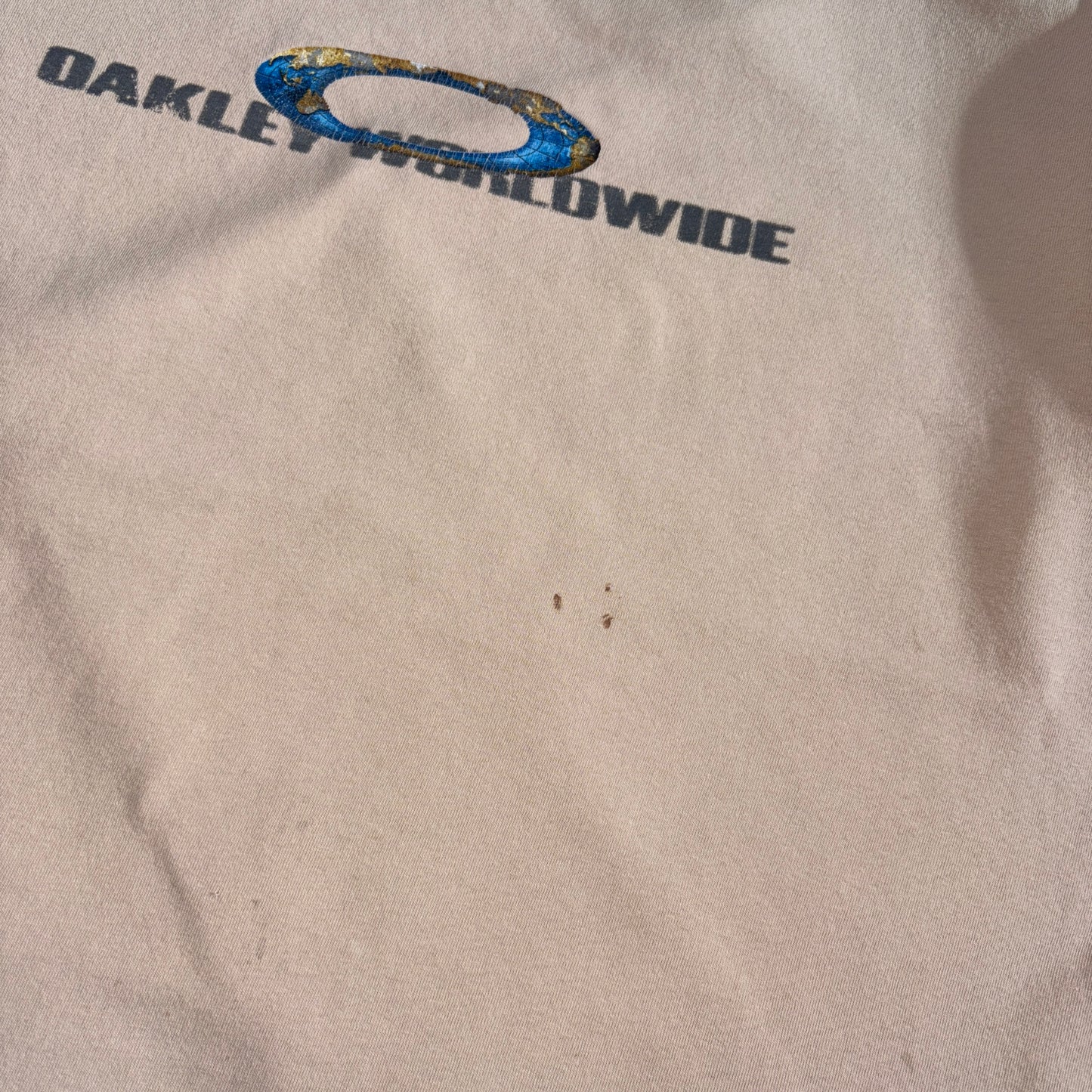 Vintage Oakley Cream Graphic T-Shirt - XL