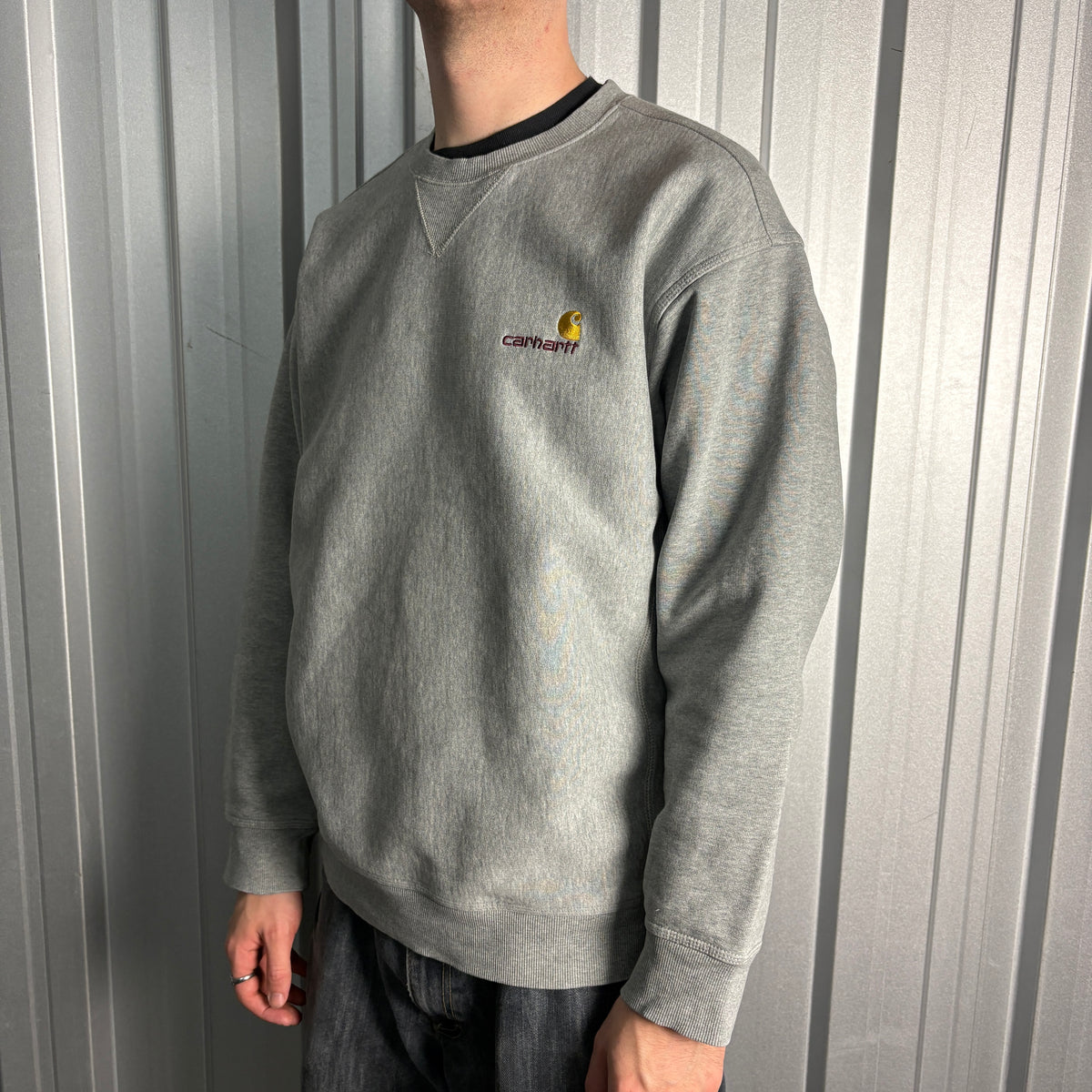 Carhartt WIP Grey Embroidered Sweatshirt - XL