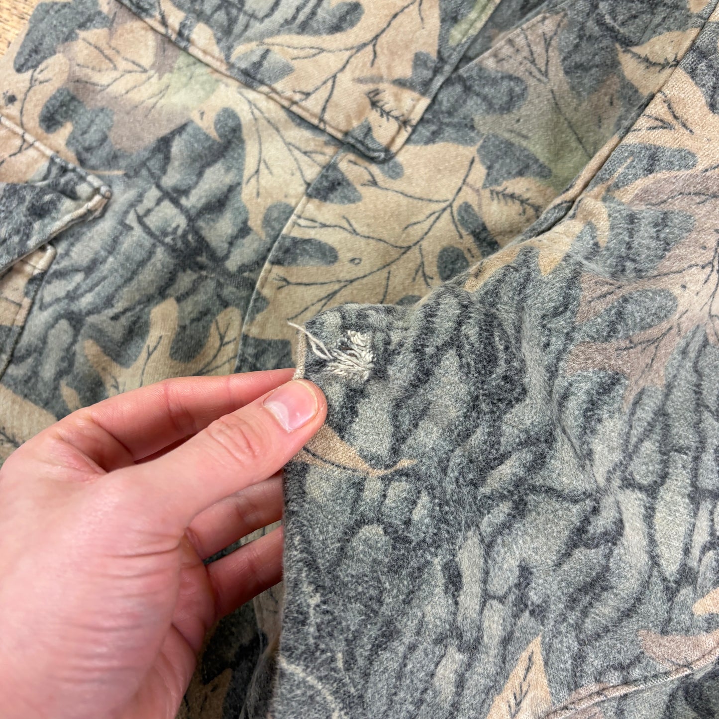 Vintage Real Tree Camo Green Hunting Workwear Trousers - 36