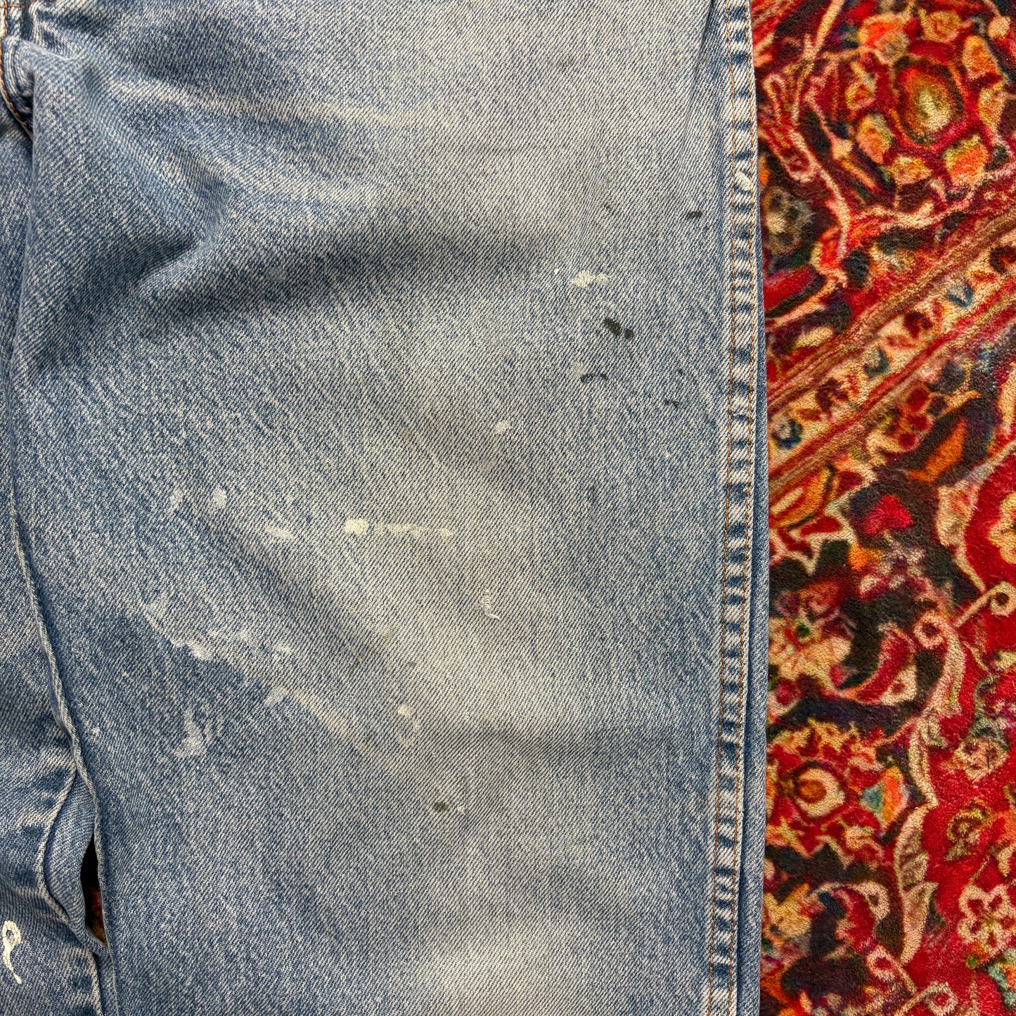 Vintage Dickies Workwear Carpenter Baggy Blue Jeans - 38S