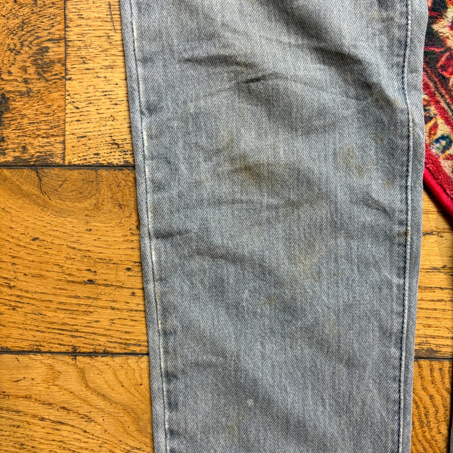 Vintage Levis Womens Grey Tapered Denim Jeans - Size 6