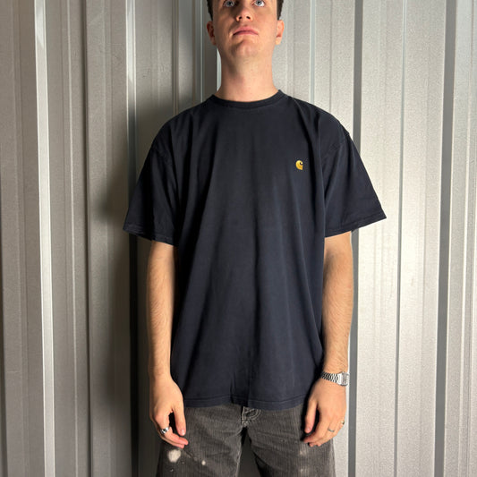 Carhartt Navy Chase Embroidered T-Shirt - XL