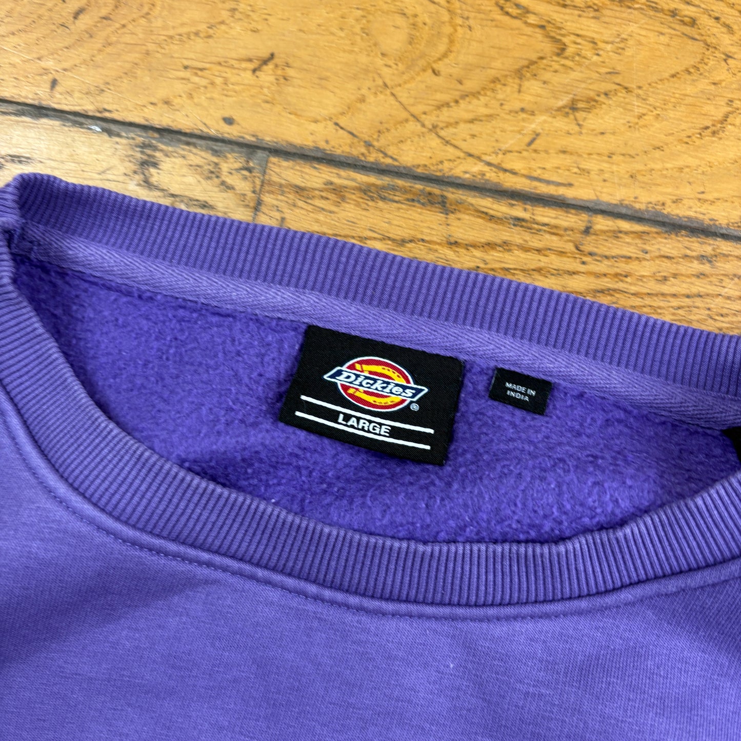 Vintage Purple Dickies Graphic Sweatshirt - L