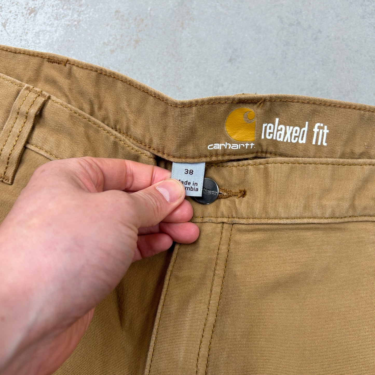 Vintage Carhartt Workwear Baggy Brown Carpenter Shorts - 38