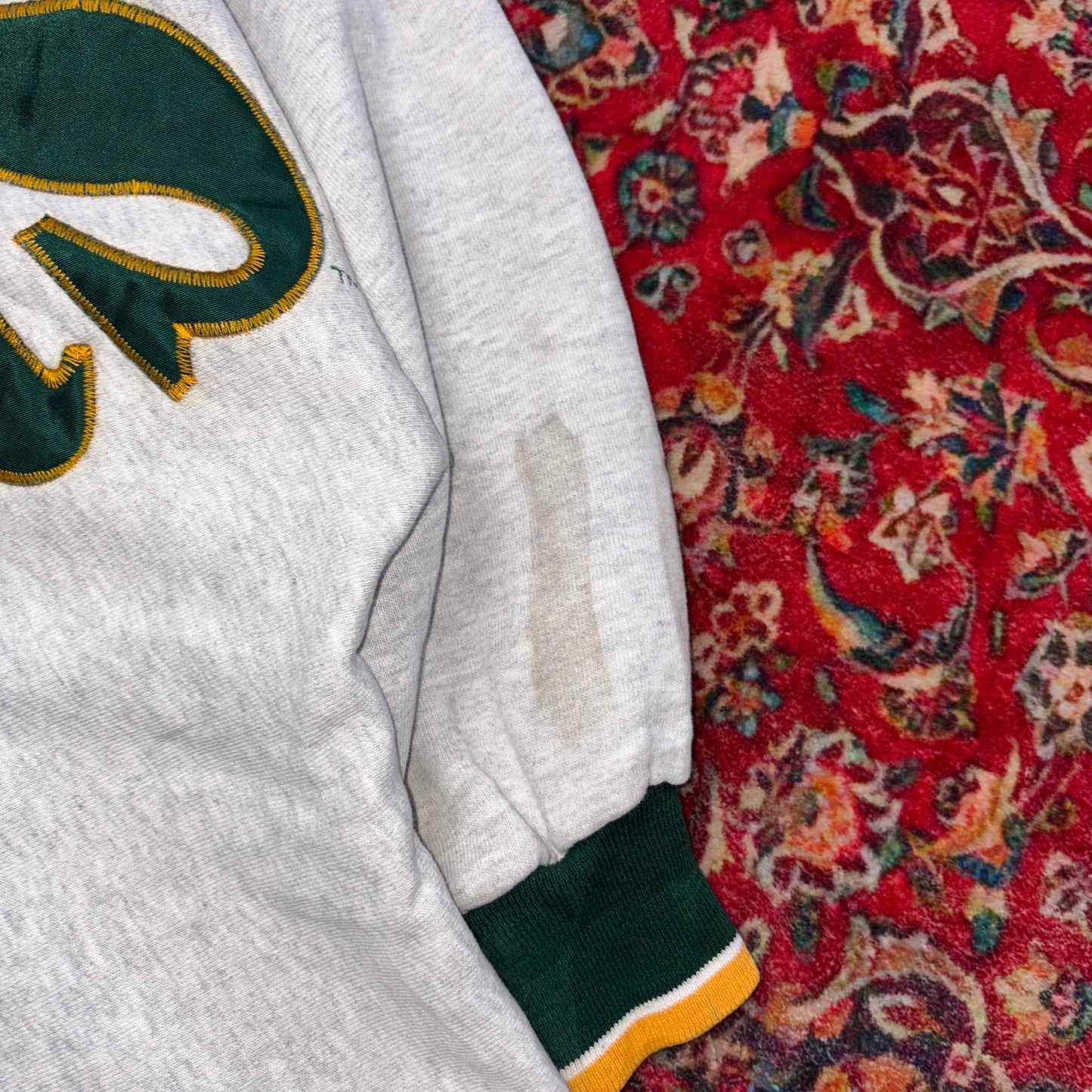 Vintage 90s NFL Packers Grey Embroidered Sweatshirt - L