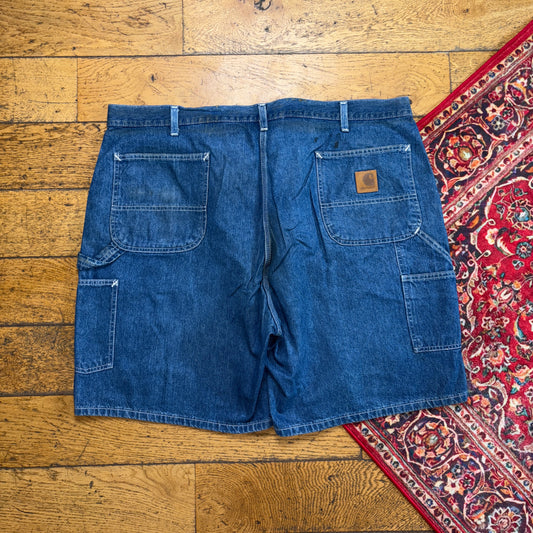 Vintage Carhartt Blue Workwear Baggy Carpenter Jorts Shorts - 46