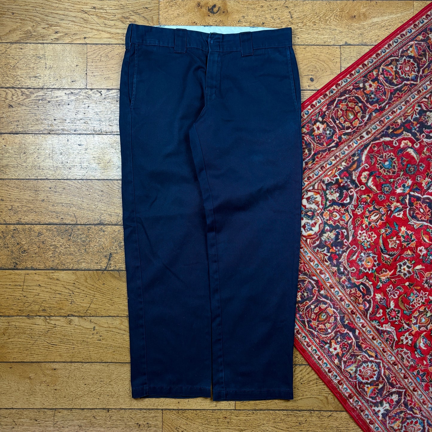 Vintage Dickies 874 Navy Skate Chino Trousers - 36