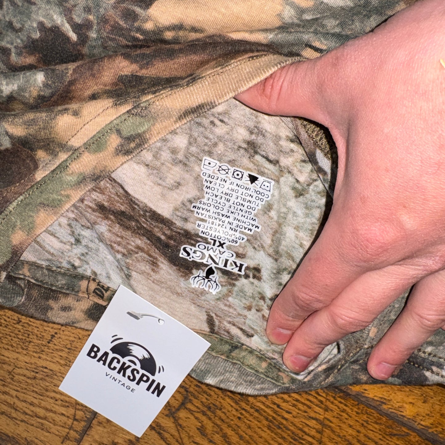 Vintage Realtree Camo Green T-Shirt - L