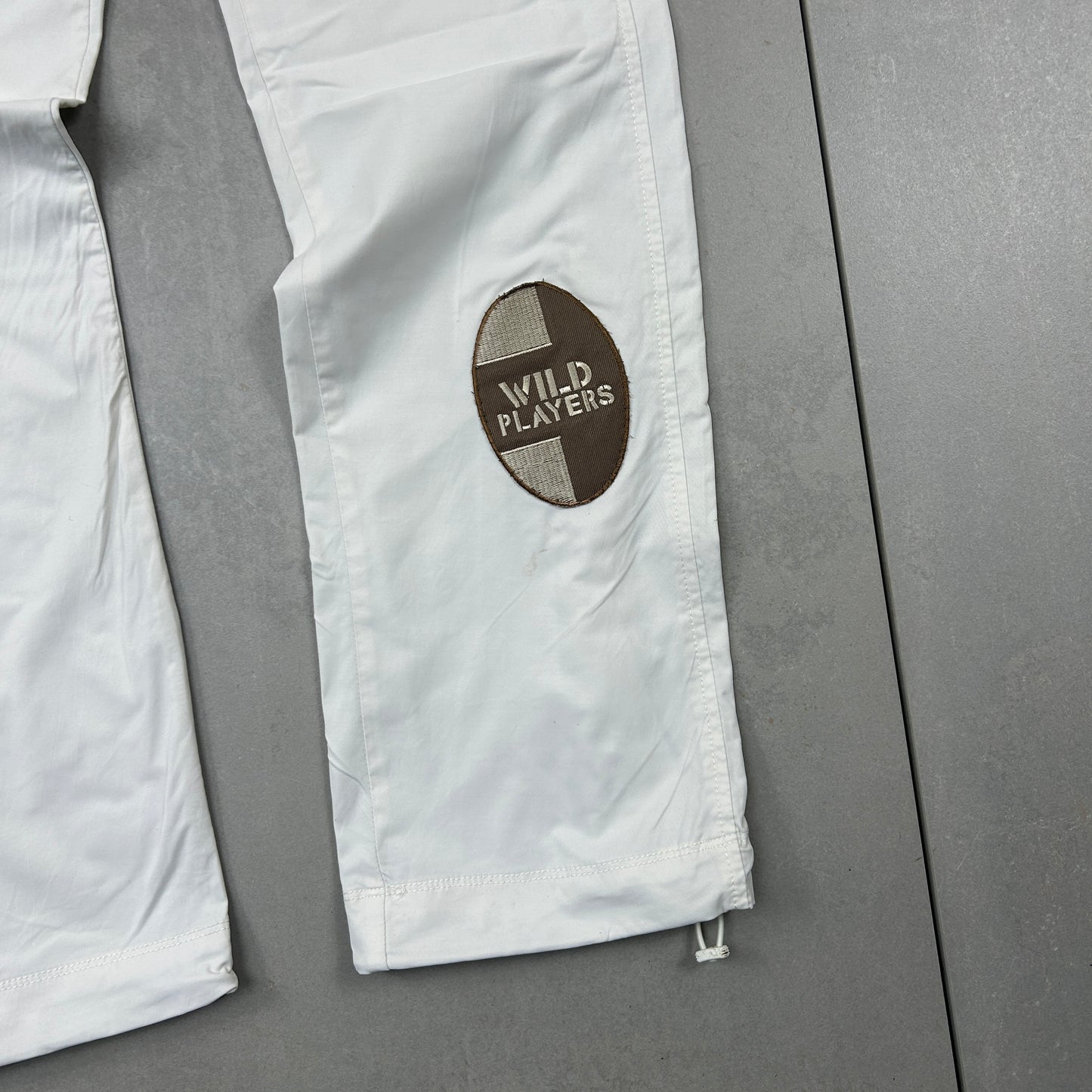 Vintage Nike White Tracksuit Sweatpants Track Pants Bottoms - 8