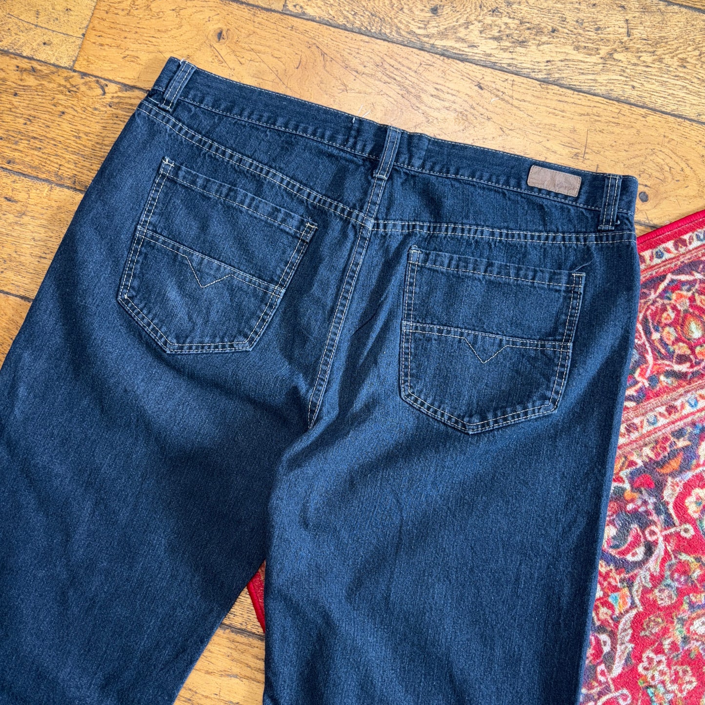 Vintage Ecko Unltd Blue Embroidered Y2K Hip Hop Jeans Shorts Jorts - 40