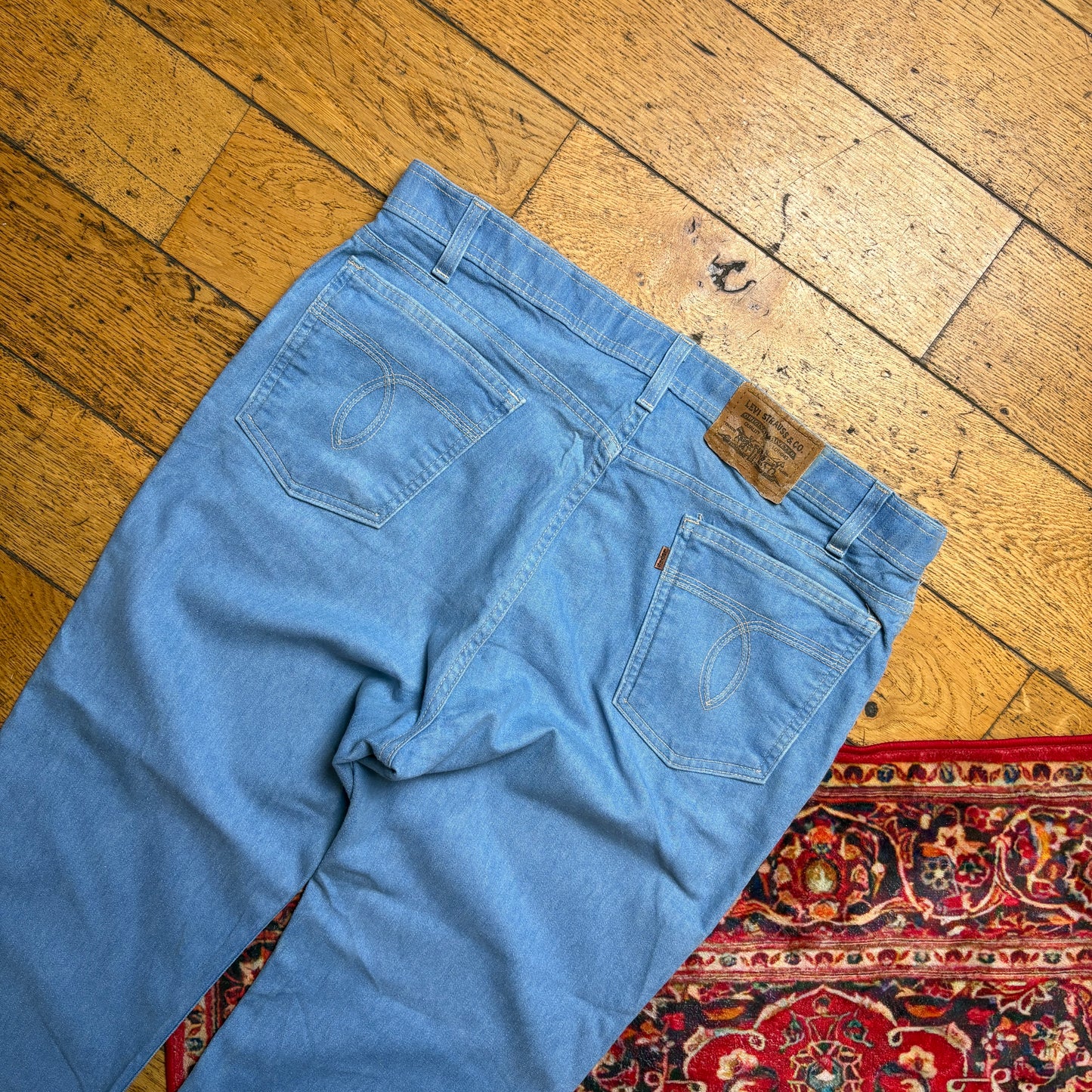 Vintage Levis 80s Straight Blue Denim Jeans - 40R