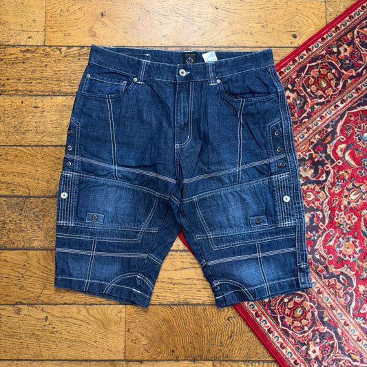 Vintage Blue Denim Shorts - 36
