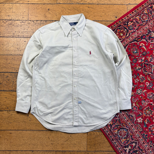 Vintage Ralph Lauren Cream Embroidered Shirt - M