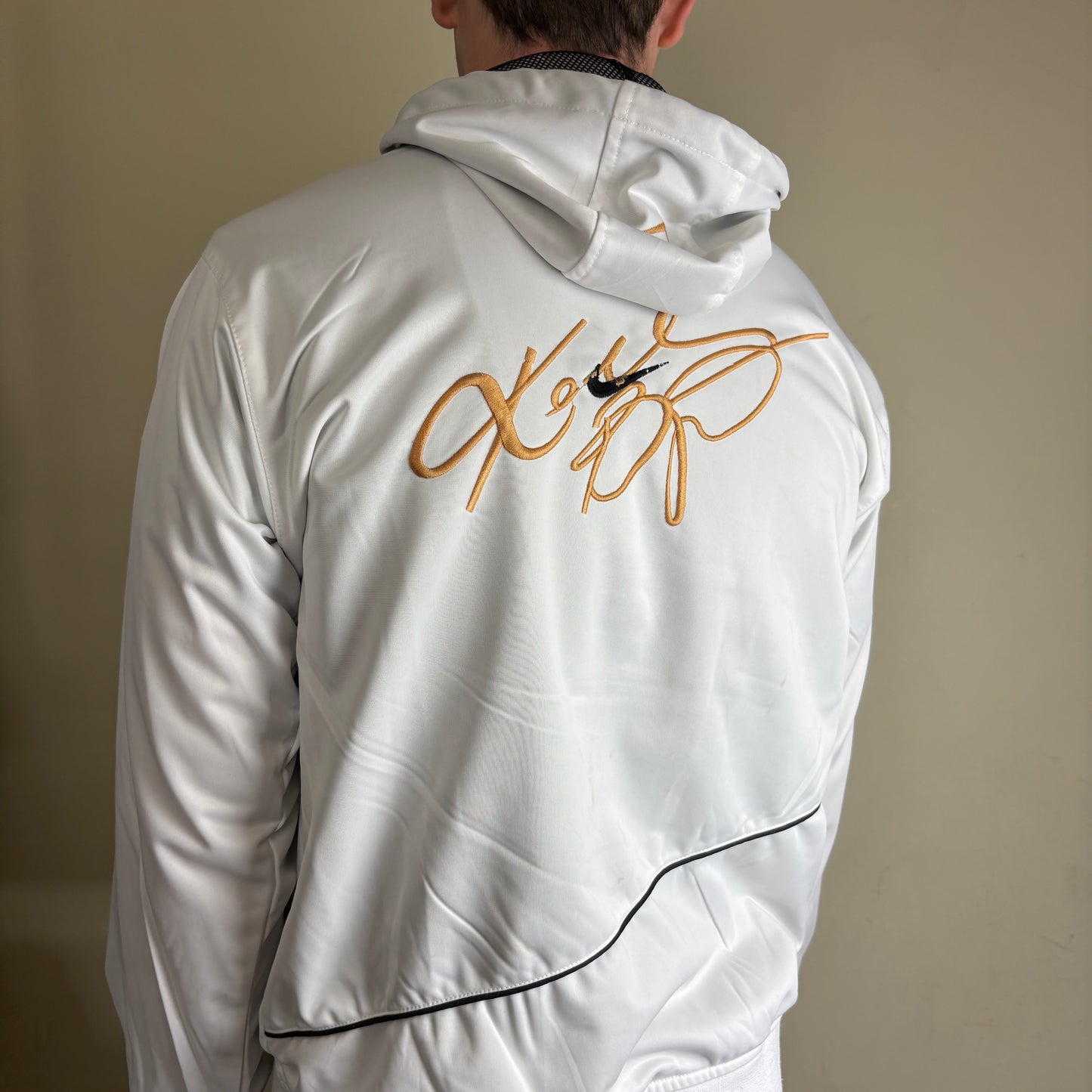Vintage Nike Y2K White Tracksuit Track Jacket - M