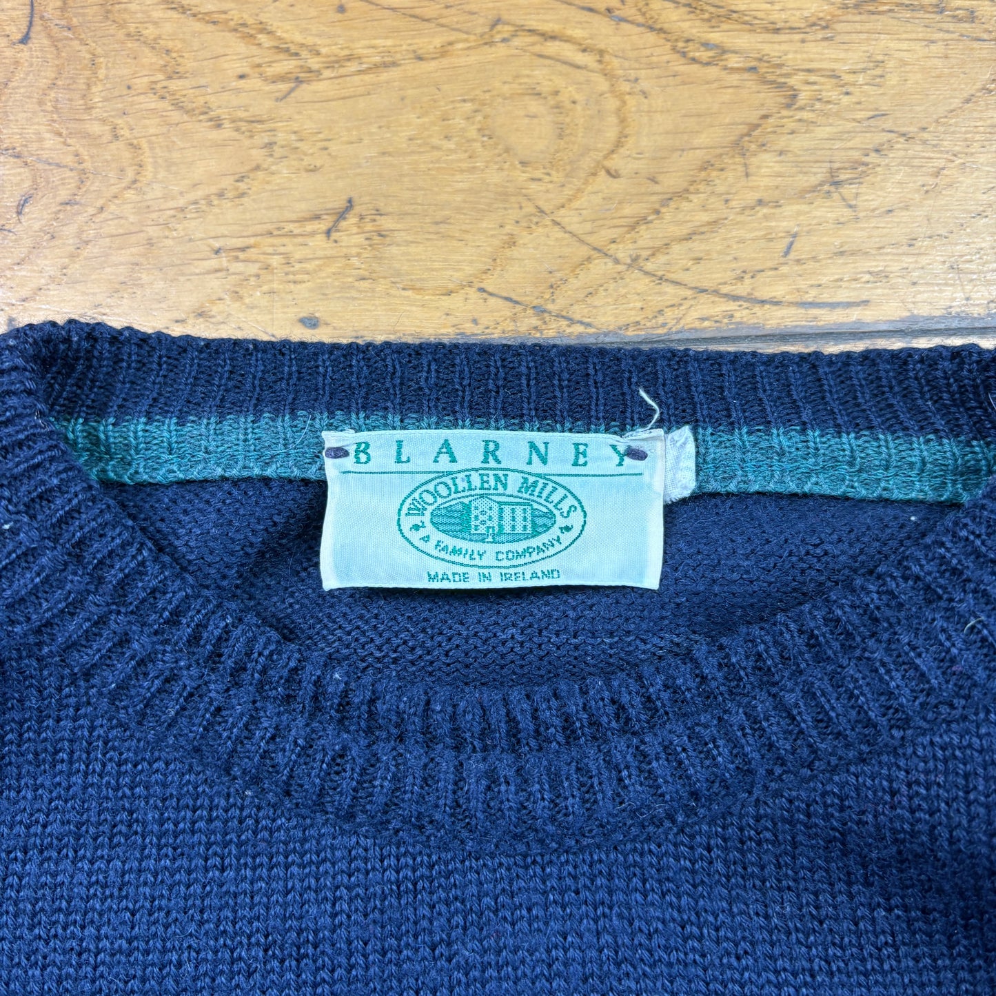 Vintage Wool Embroidered Navy Golf Chunky Knit Jumper - 2XL