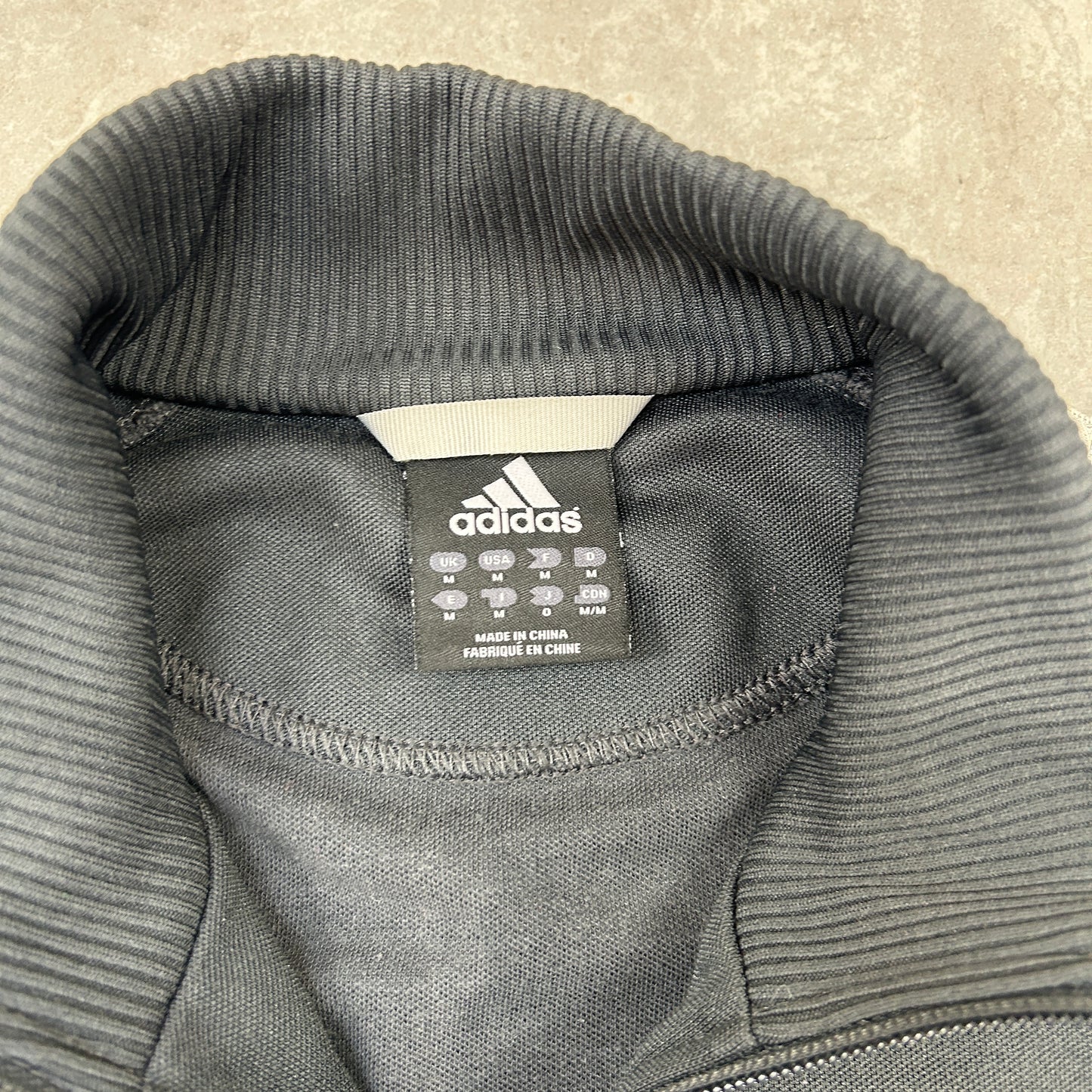 Vintage Adidas Black Tracksuit Track Shell Windbreaker Jacket - M
