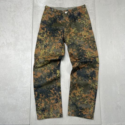 Vintage Real Tree Camo Baggy Khaki Cargo Workwear Hunting Trousers - 32