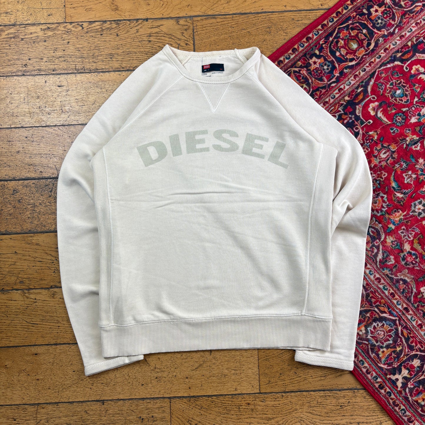 Vintage Diesel Cream Sweatshirt - L