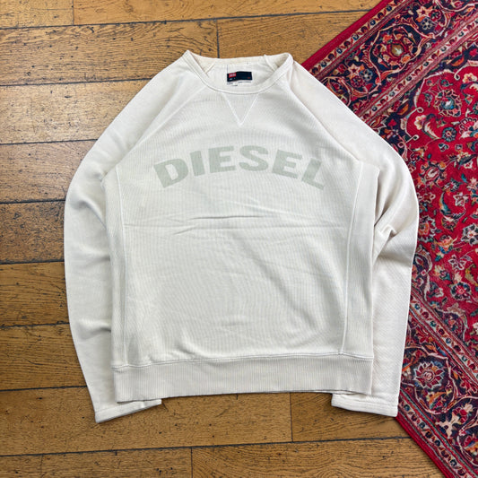 Vintage Diesel Cream Sweatshirt - L
