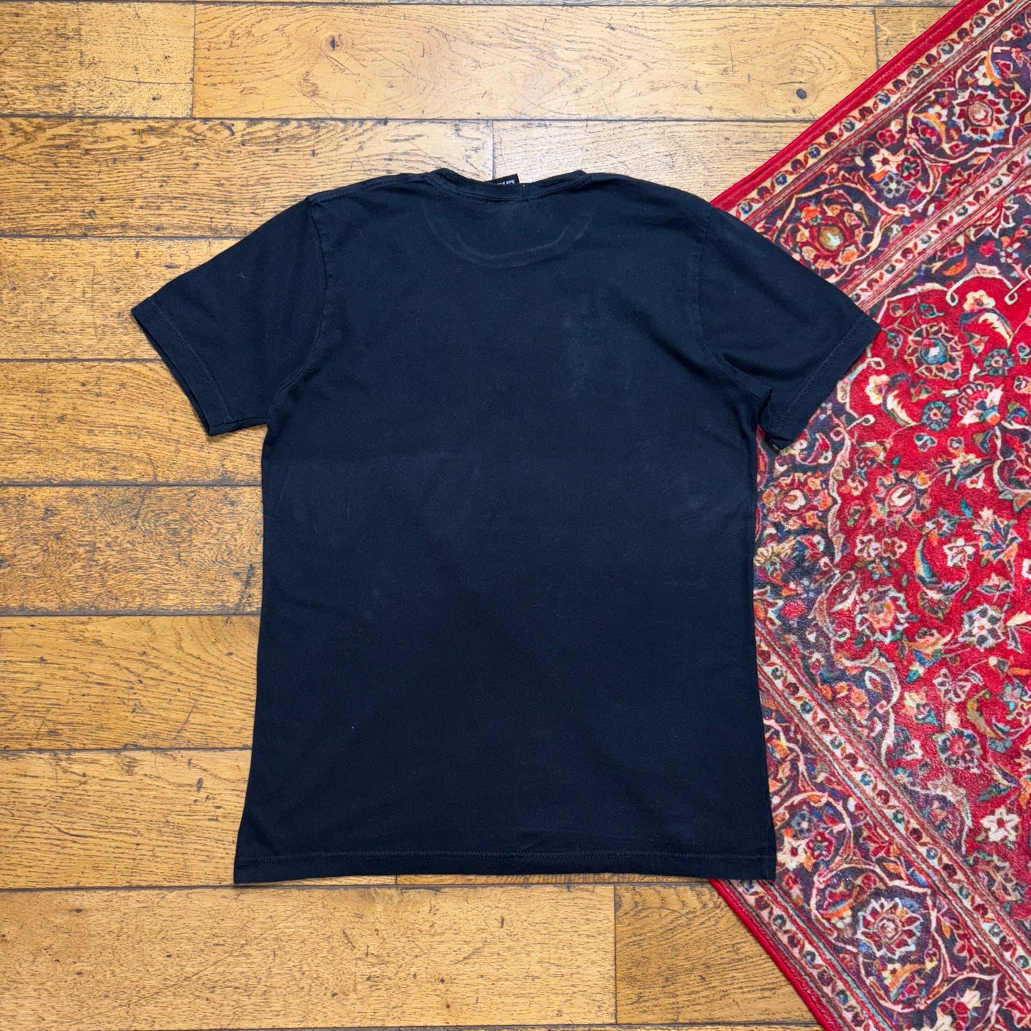 Vintage Thrasher Black Skate Flames Graphic T-Shirt - S