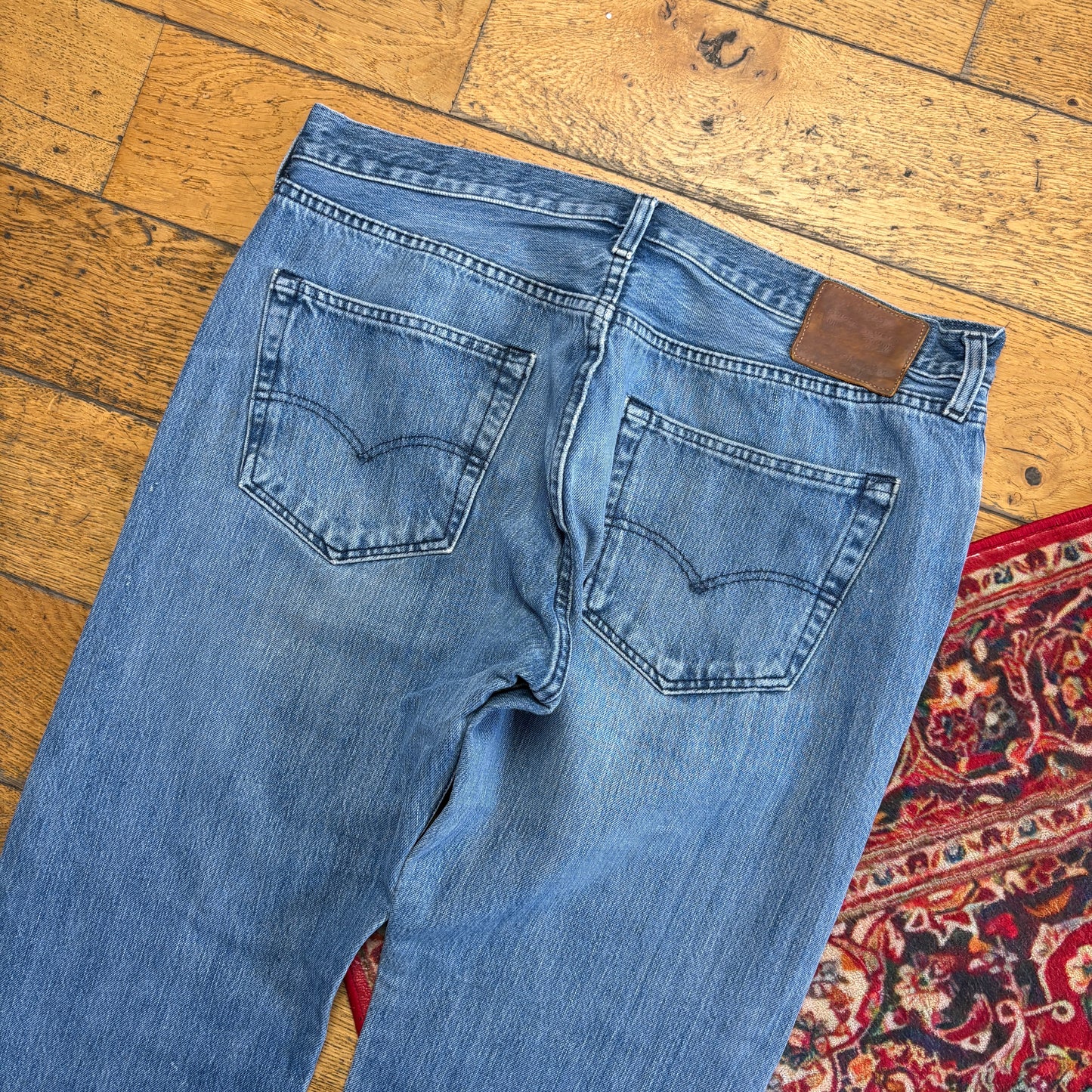 Vintage Levis 501 Straight Blue Denim Jeans - 36S