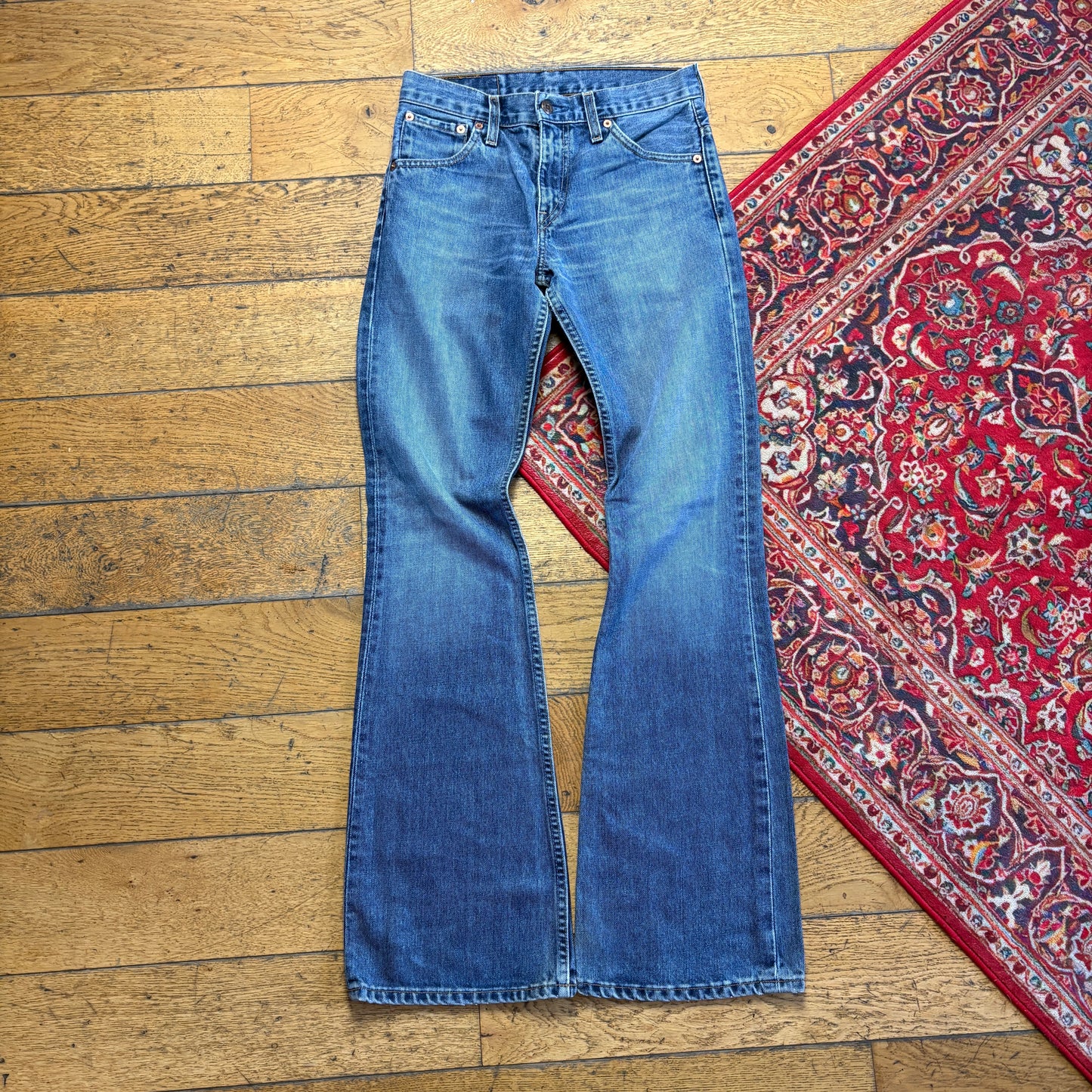 Vintage Levis 516 Bootcut Blue Denim Jeans - Size 8/10
