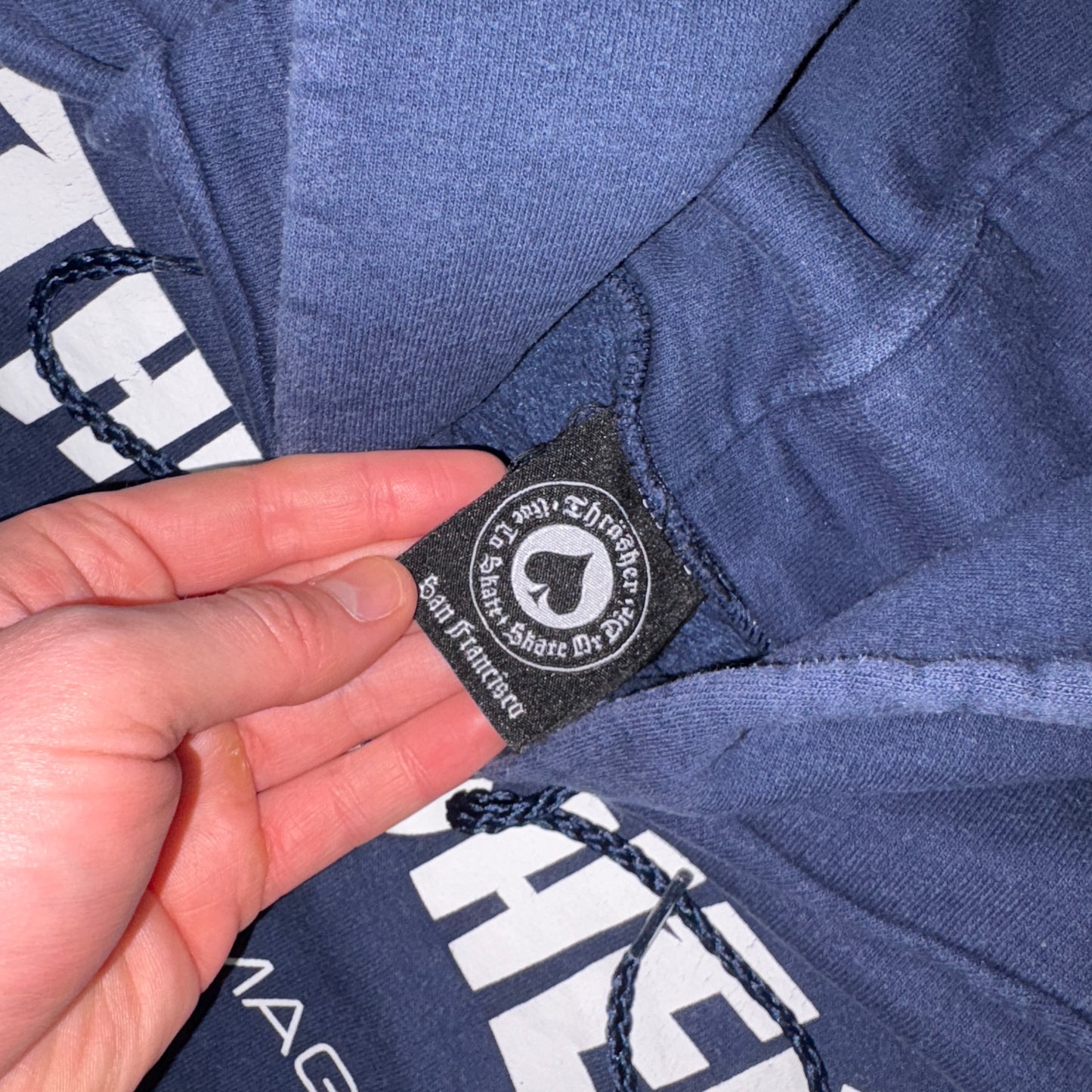 Vintage Thrasher Navy Skate Sweatshirt - XL