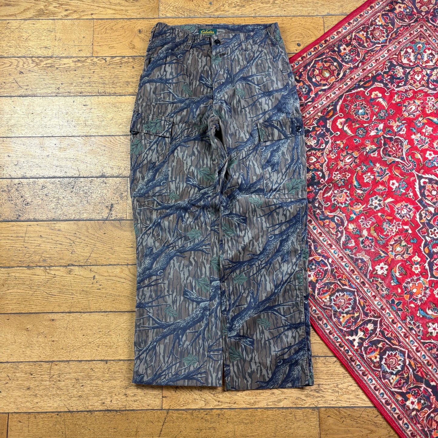 Vintage Real Tree Camo Green Hunting Workwear Trousers - 30
