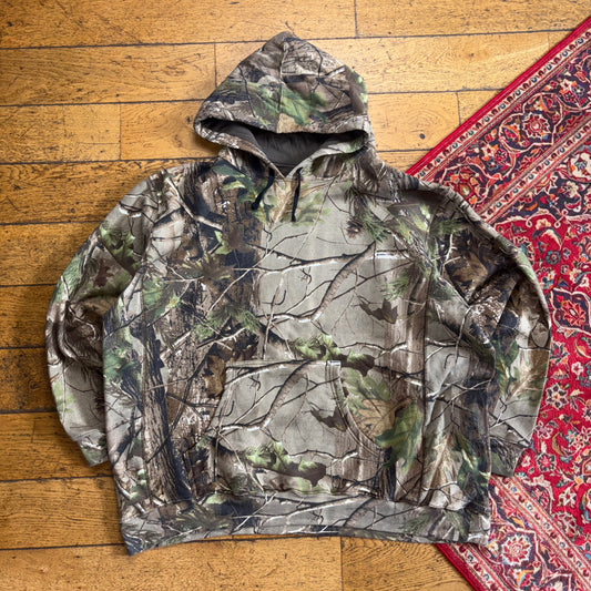 Vintage Realtree Camo Green Hoodie Sweatshirt - 3XL