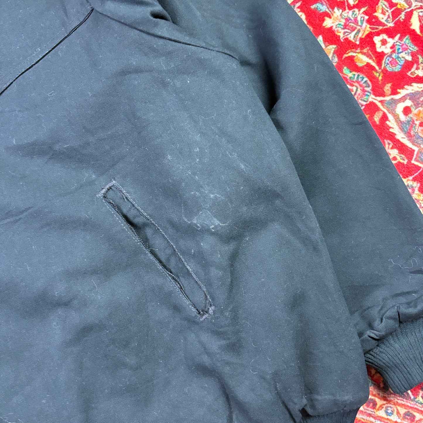 Vintage Black Carhartt Style Workwear Jacket - 4XL