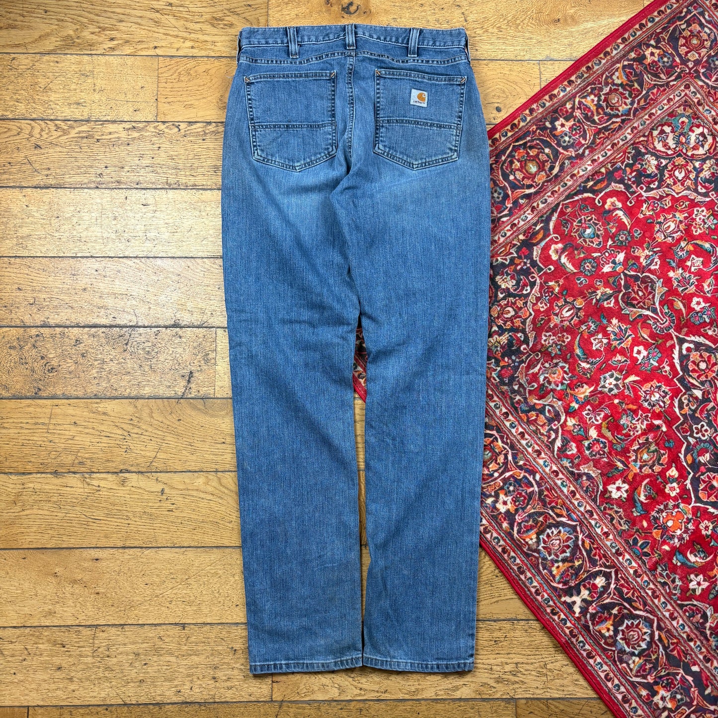 Vintage Carhartt Blue Workwear Carpenter Straight Jeans - 34