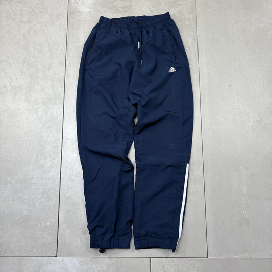 Vintage Adidas Navy Baggy Tracksuit Sweatpants Track Pants Bottoms - S