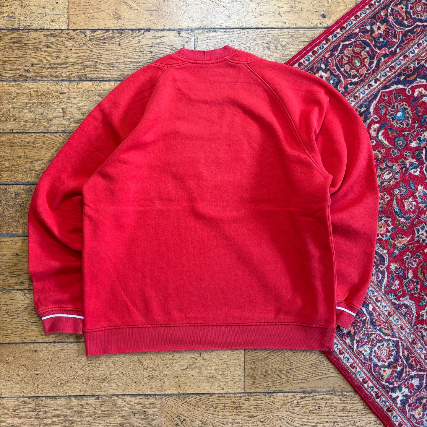 Vintage 00s Adidas Red Embroidered Sweatshirt - XL
