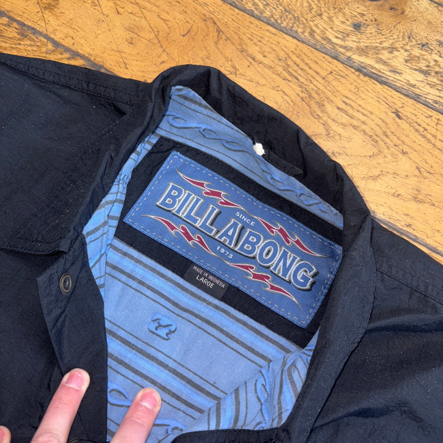 Vintage Billabong Black Surfwear Harrington Jacket - XL