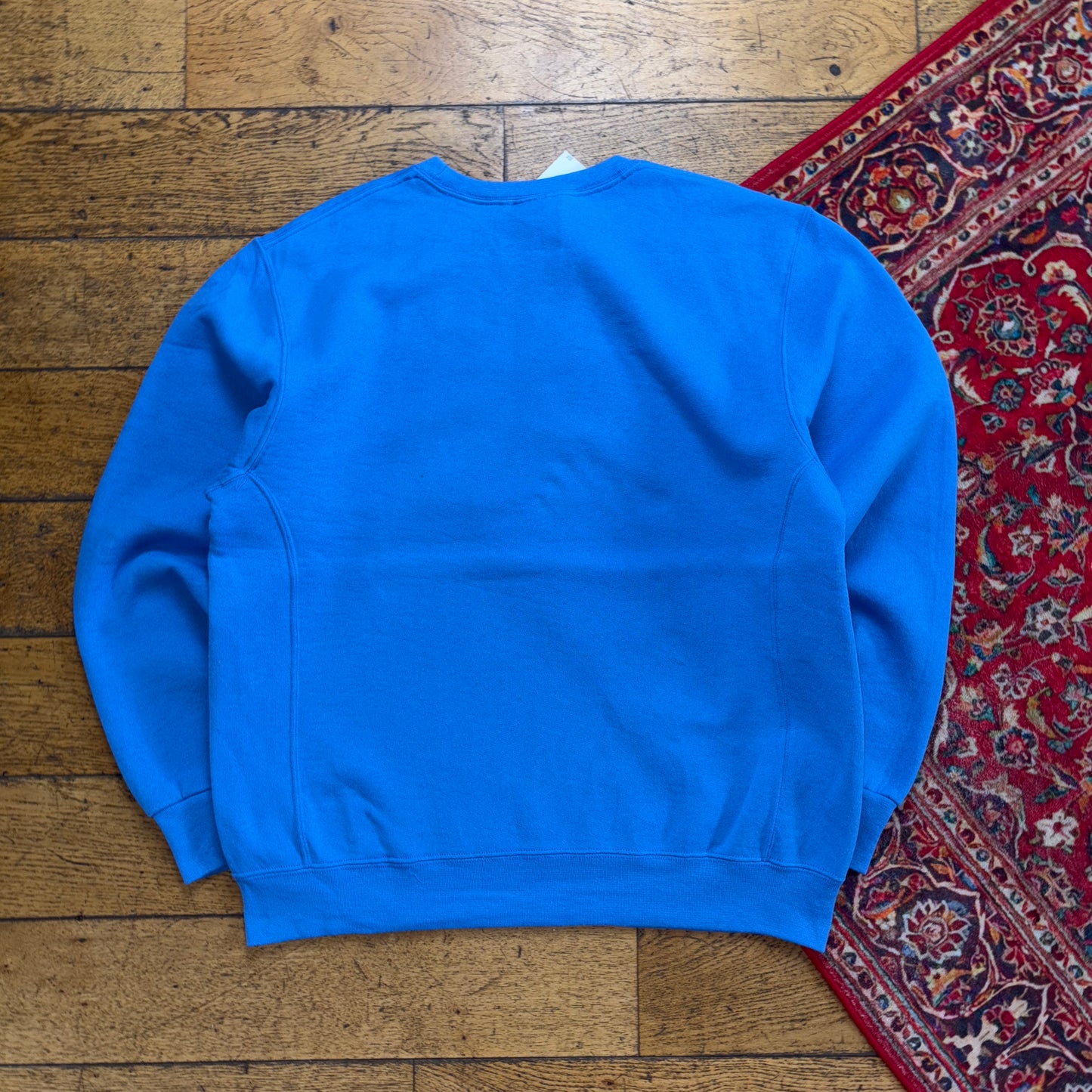 Vintage Russell Athletic Blue Boxy Embroidered Sweatshirt - L