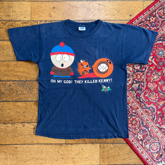 Vintage 1997 South Park Navy They Killed Kenny Single Stitch Graphic T-Shirt - S