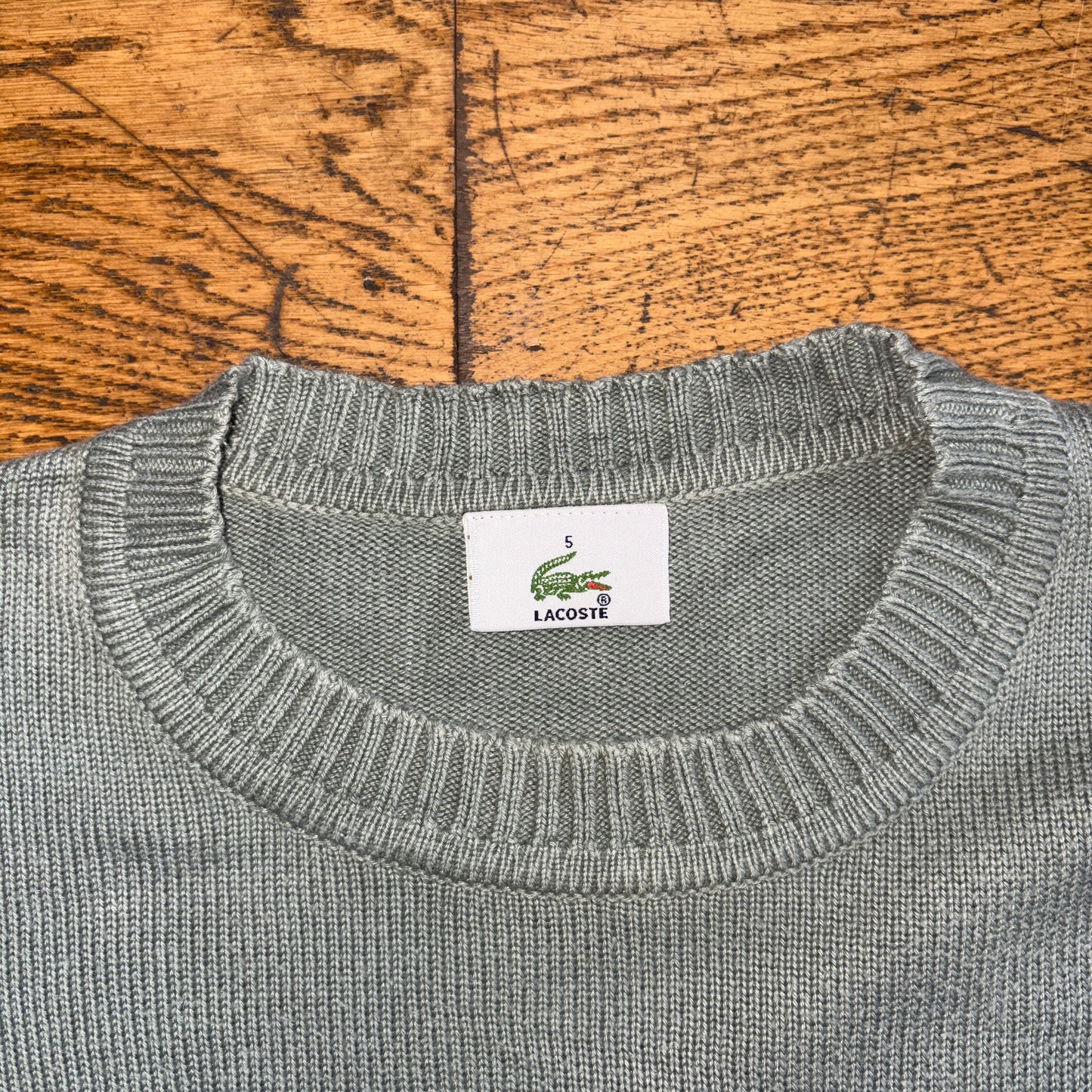 Vintage Lacoste Green Fisherman Knit Jumper - L