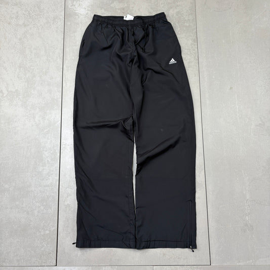 Vintage Adidas Black Baggy Tracksuit Sweatpants Track Pants Bottoms - XS