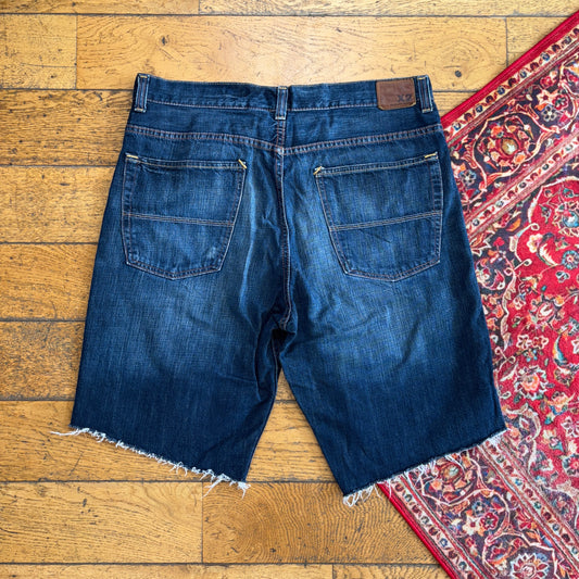 Vintage Blue Denim Shorts - 38