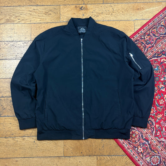 Vintage Black MA-1 Bomber Jacket - XXL