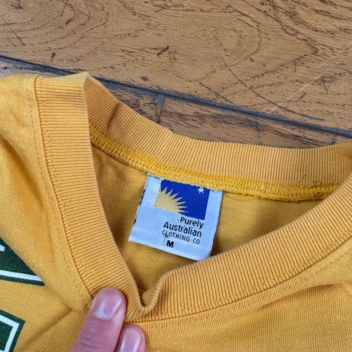 Vintage Australia Yellow Graphic T-Shirt - M