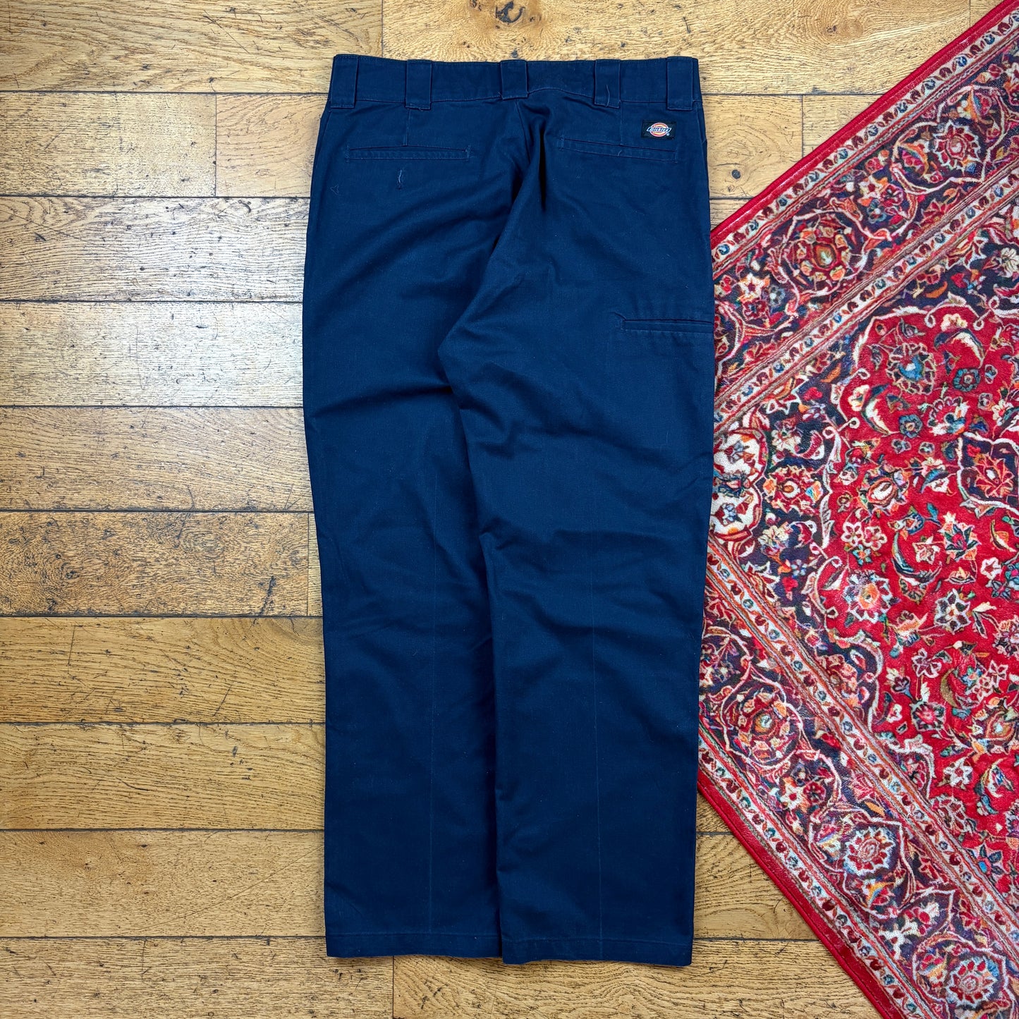 Vintage Dickies 874 Navy Baggy Skate Chino Trousers - 34