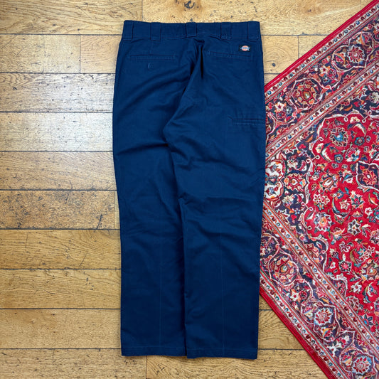 Vintage Dickies 874 Navy Baggy Skate Chino Trousers - 34