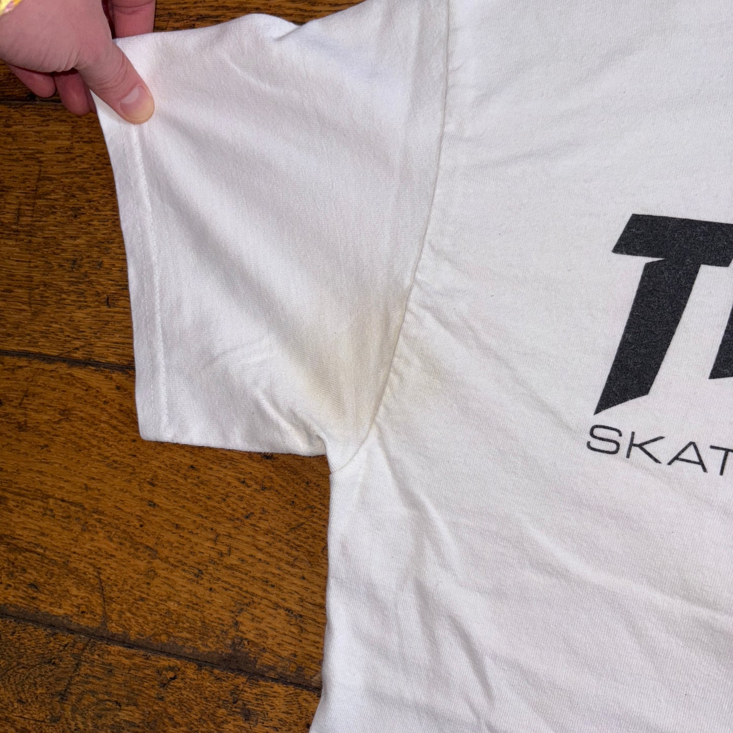 Vintage Thrasher White Skate Graphic T-Shirt - S