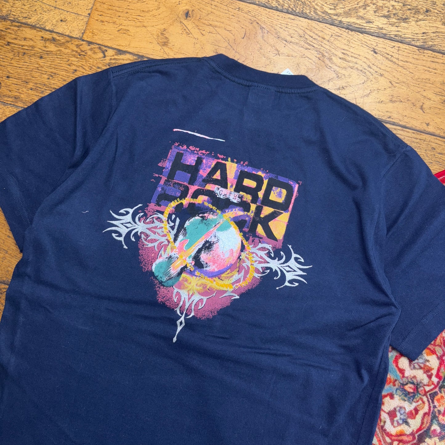 Vintage Hard Rock Cafe Navy Graphic T-Shirt - S
