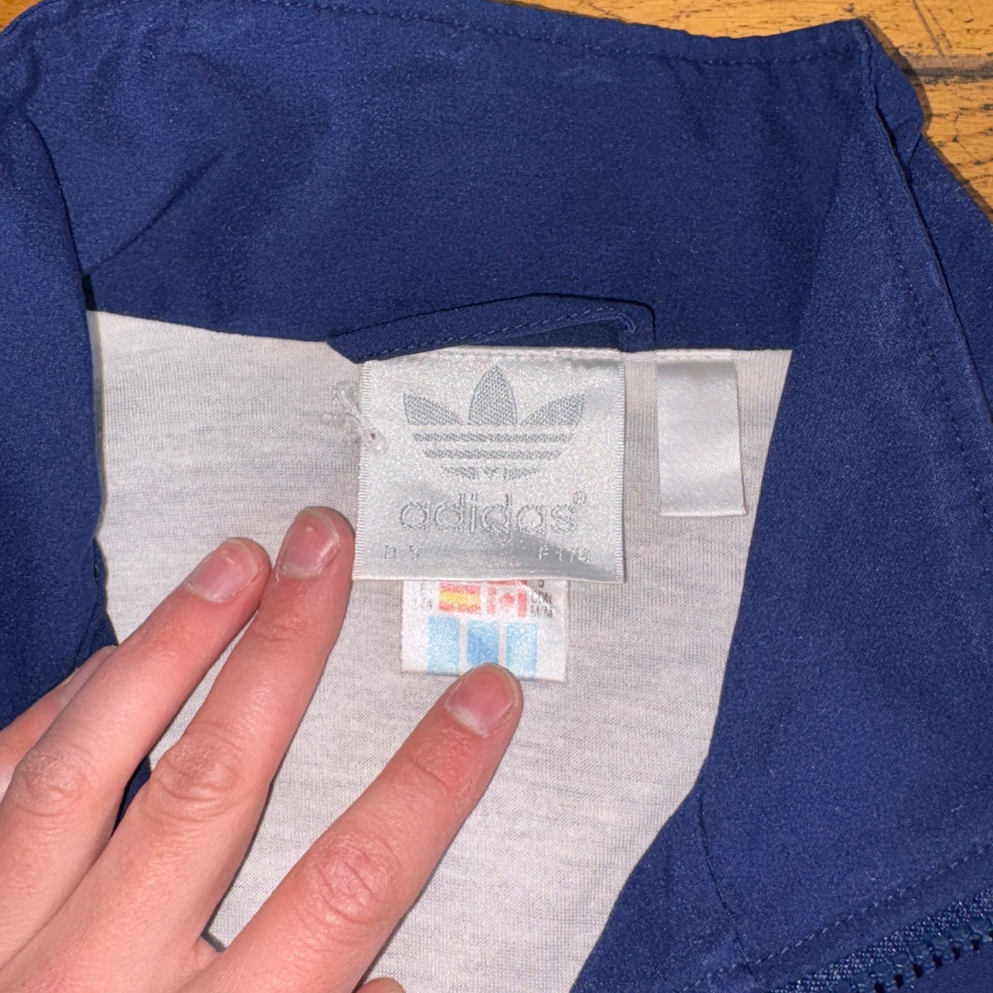 Vintage Adidas Navy Tracksuit Track Jacket - L