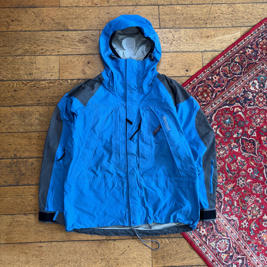 Vintage 90s Marmot Blue Waterproof Gorpcore Goretex Hiking Jacket Coat - XL